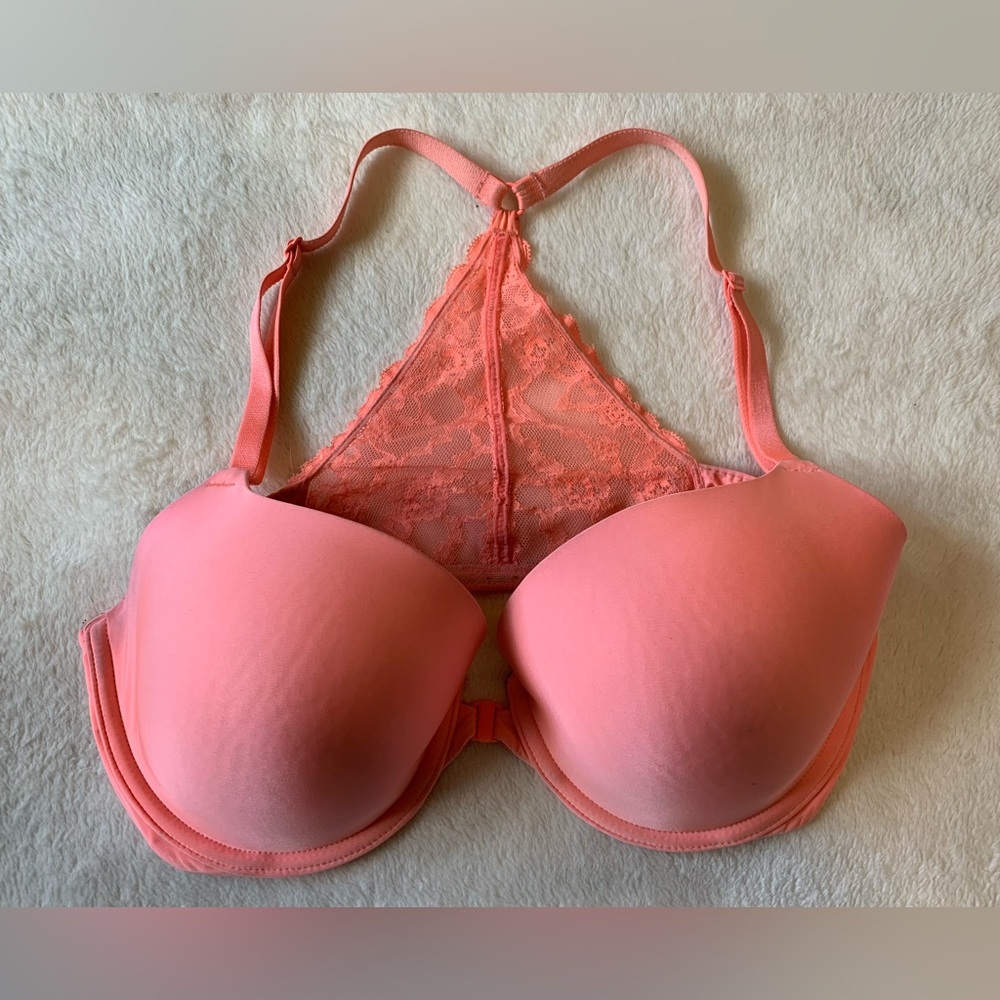 Victoria’s Secret Hot Pink Bra w/ Lace Back
